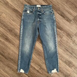FRAME DENIM Le Original High Rise Rigid Denim Jeans Angeles Sand